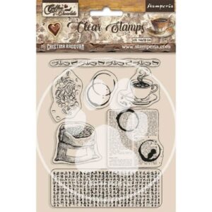 Acryl Stempels Koffie-chocola Stamperia