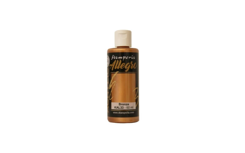 Acrylverf Allegro Brons Metalic 60ml Stamperia