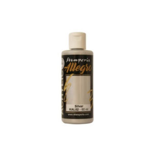 Acrylverf Allegro Silver Metallic 60ml Stamperia