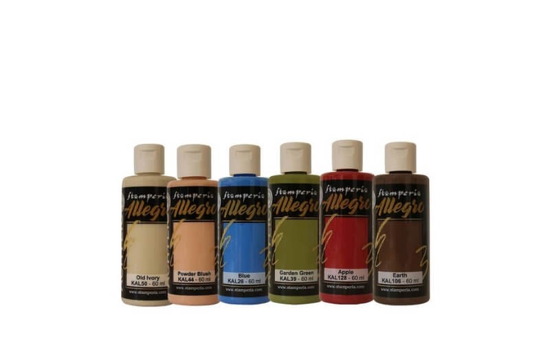 Acrylverf Allegro Woodland Set-6 Stamperia