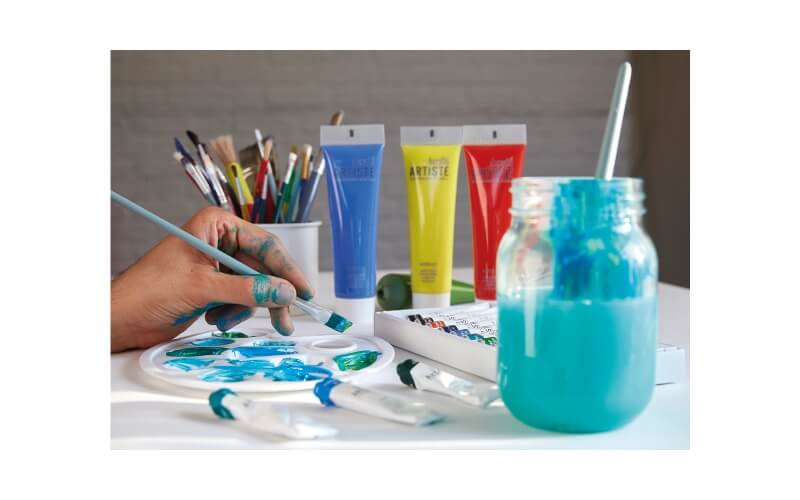 Acrylverf Artiste Set Basiskleuren 6 Stuks