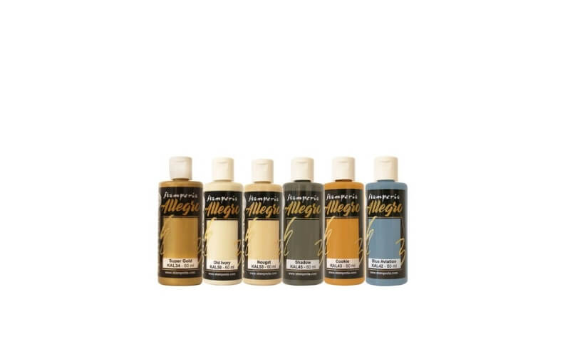 Acrylverf Set White Christmas Allegro Stamperia