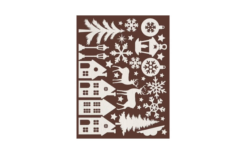 Art Paper Shapes Classic Christmas Laser Cut Stamperia