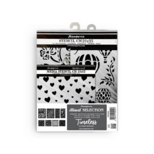 Assortiment Stencils Timeless 8 Stuks Stamperia