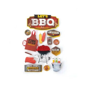 BBQ 3D Stickers Paper House