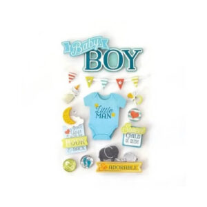 Baby Jongen 3D Stickers Paper House