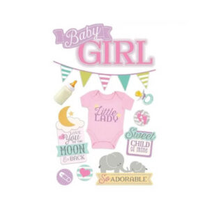 Baby Meisje 3D Stickers Paper House