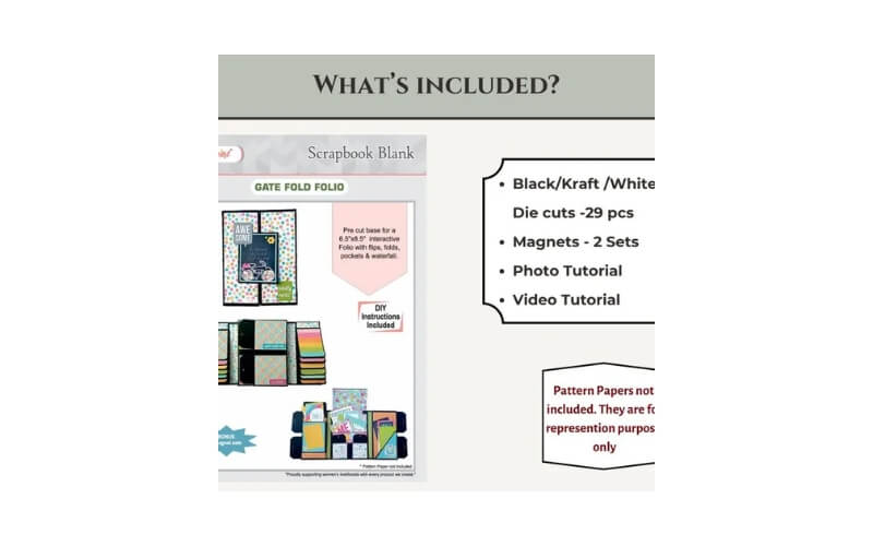 Voorgesneden Album Basis Gate Fold Folio CrafTreat
