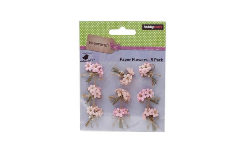 Bloemenboeketjes Papier Roze