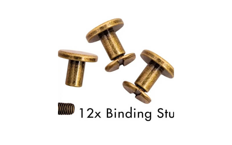 Boek Bindmoeren 9x9x7mm Goud