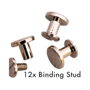 Boek bindmoeren 9x9x7mm Zilver
