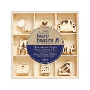 Card Toppers Hout Bruiloft Bare Basics