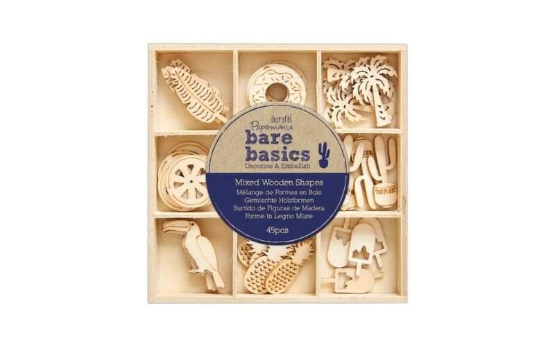 Card Toppers Hout Tropical Bare Basics