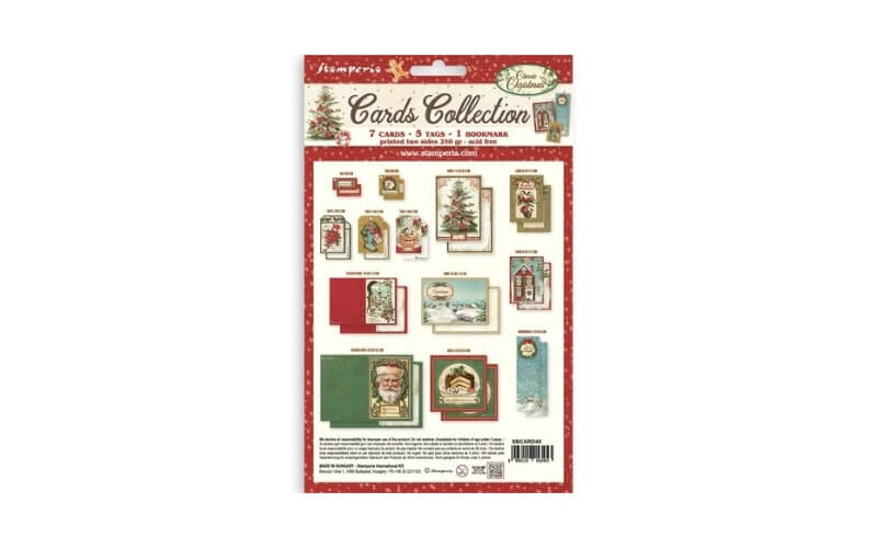 Cards Collection Classic Christmas Stamperia