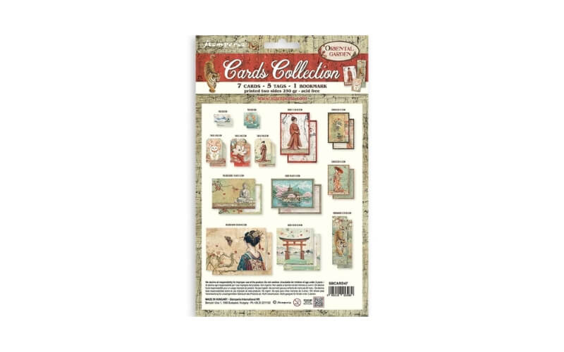 Cards Collection Oriental Garden Stamperia