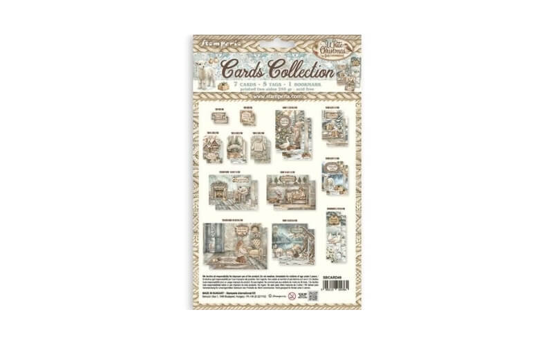 Cards Collection White Christmas Stamperia