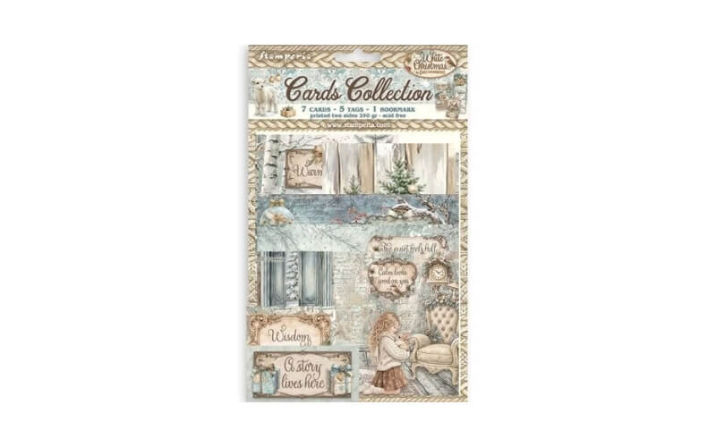 Cards Collection White Christmas Stamperia
