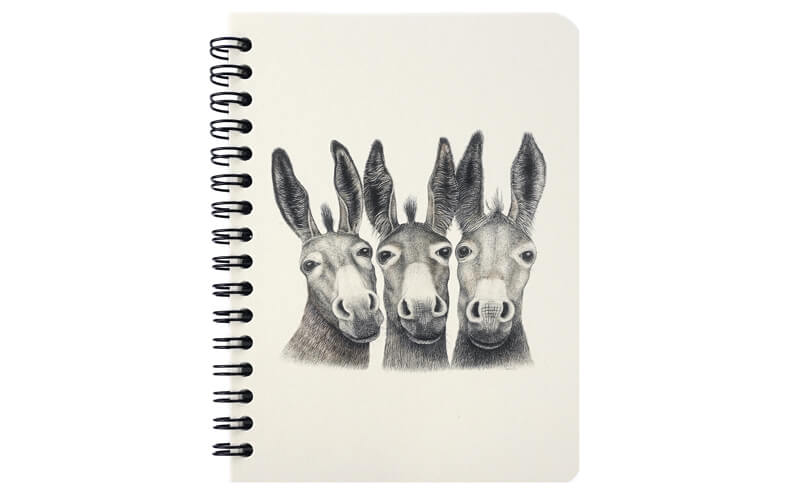 Notitieboek "Amigos" A6 Ezeltjes Charlotte Nicolin