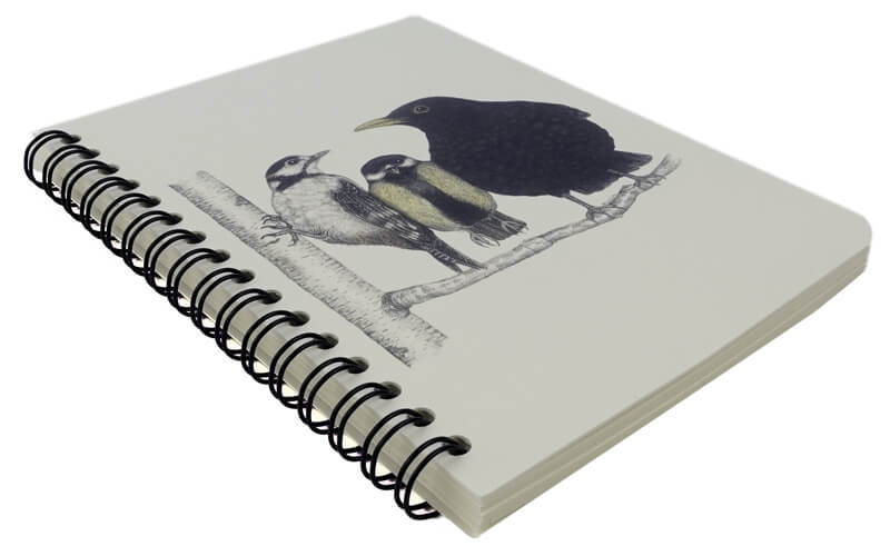 Notitieboek "Ochtendgesprek" A6 Vogels Charlotte Nicolin