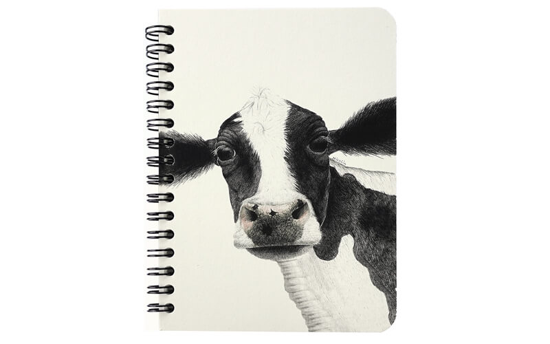 Notitieboek "Rosa" A6 Koe Charlotte Nicolin
