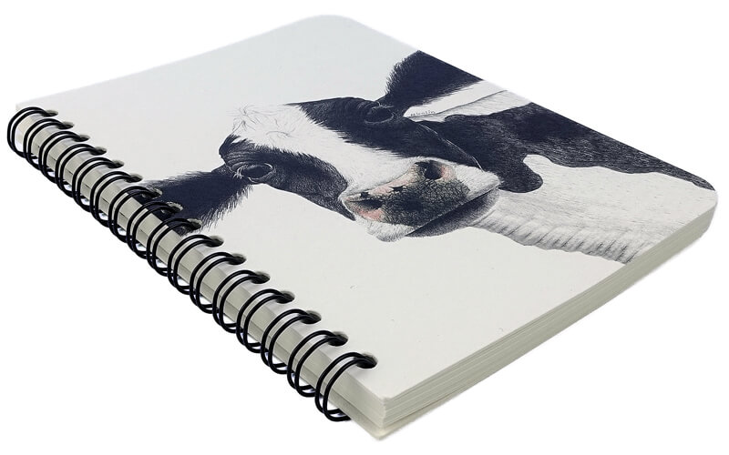 Notitieboek "Rosa" A6 Koe Charlotte Nicolin