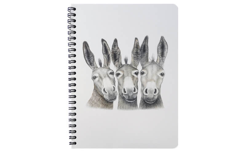 Notitieboek "Amigos" A5 Ezeltjes Charlotte Nicolin