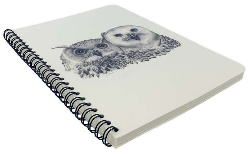Notitieboek "Beschouwing" A5 Uilen Charlotte Nicolin