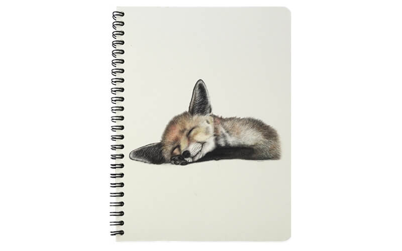 Notitieboek "Felix" A5 Vosje Charlotte Nicolin
