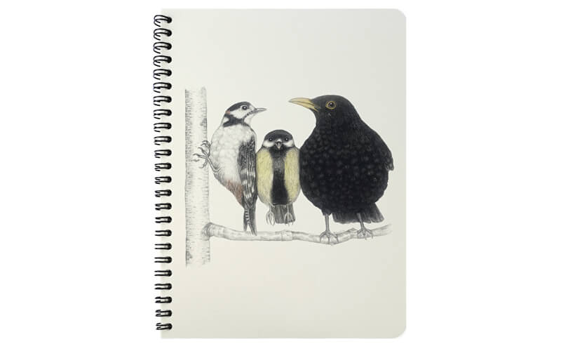 Notitieboek "Ochtendgesprek" A5 Vogels Charlotte Nicolin