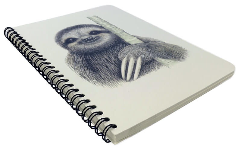 Notitieboek "Shugi" A5 Luiaard Charlotte Nicolin
