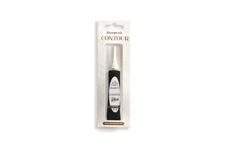 Contour Liner Reliëfverf Zwart Stamperia