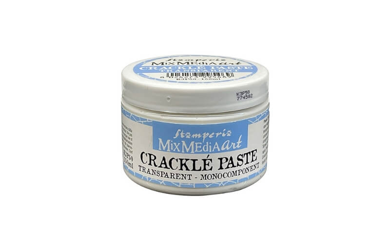 Crackle Pasta Transparant 150ml Stamperia