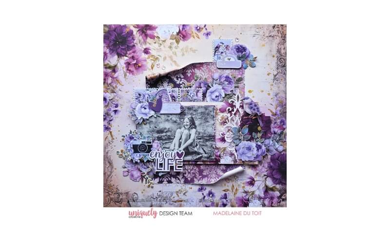 Creatieve Uitsneden Vellum Ultraviolet Delight Uniquely Creative