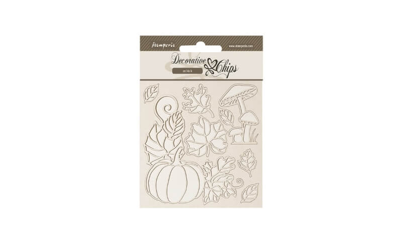 Decoratie Chips Whispering Woods Pompoen Stamperia