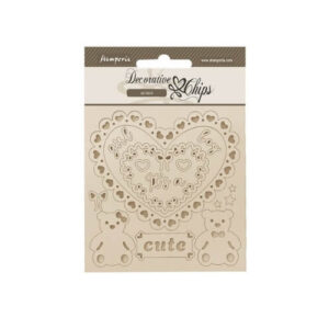 Decoratieve Chips Baby Hearts and Bears Stamperia