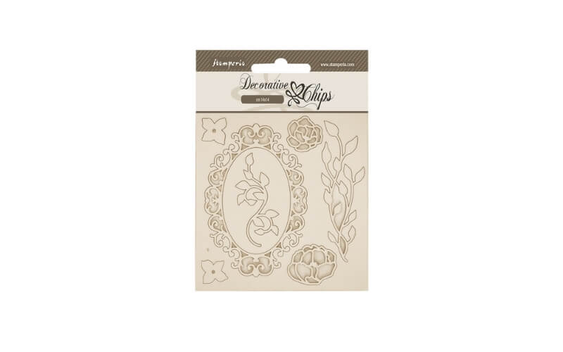Decoratieve Chips Quiet Days Flowers Stamperia