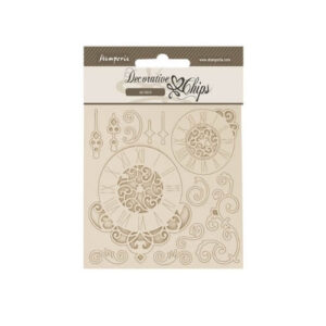 Decoratieve Chips Quiet Days Klokken Stamperia