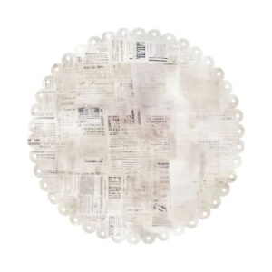 Decoratieve Geschulpte Basislaag Krantenpapier Uniquely Creative