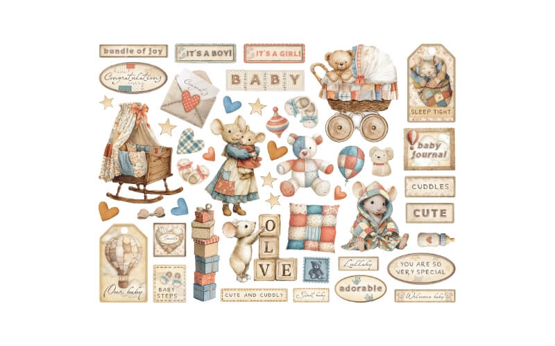 Die Cuts Baby Stamperia