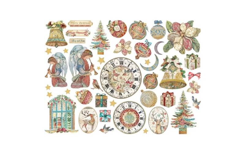 Die Cuts Christmas Greetings Stamperia