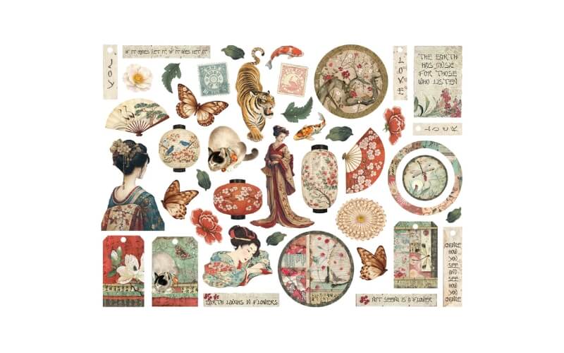 Die Cuts Oriental Garden Stamperia