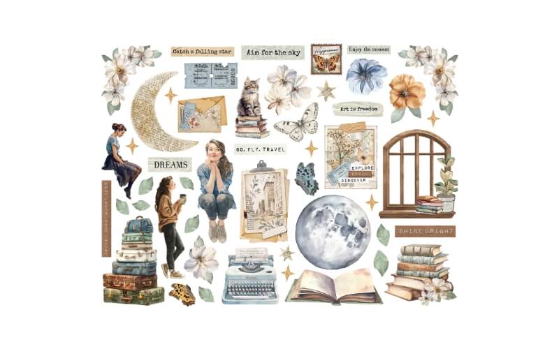 Die Cuts Secret Diary Stamperia