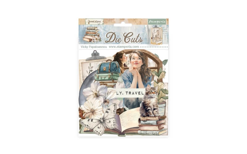 Die Cuts Secret Diary Stamperia