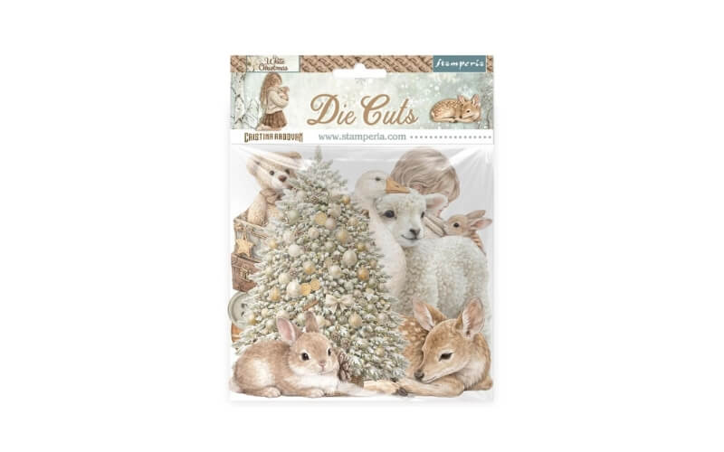 Die Cuts White Christmas Stamperia