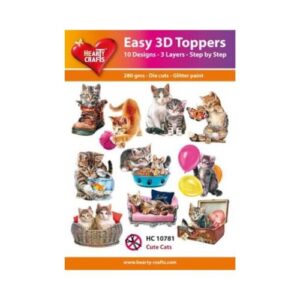 Easy 3D Toppers Cute Cats Hearty Crafts