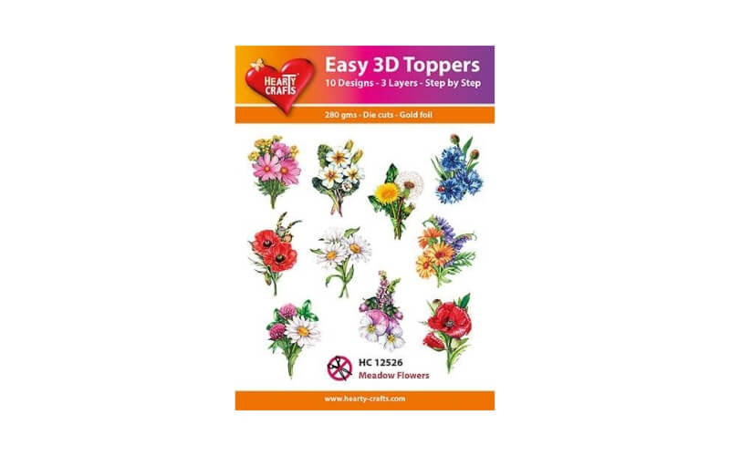 Easy 3D Toppers Meadow Flowers Hearty Crafts