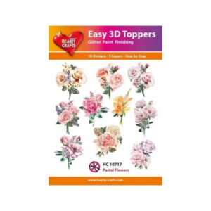 Easy 3D Toppers Pastel Flowers Hearty Crafts