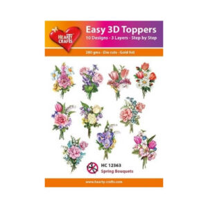 Easy 3D Toppers Spring Bouquets Hearty Crafts