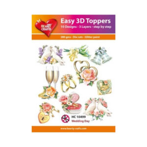 Easy 3D Toppers Wedding Day Hearty Crafts