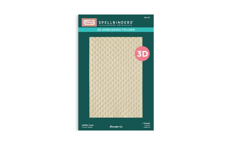 Embossing-plaat Wafel Candy Christmas 3D Stamperia